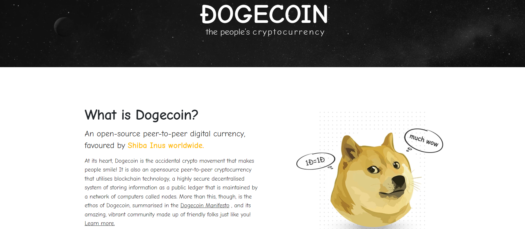 Dogecoin Features and Ratings