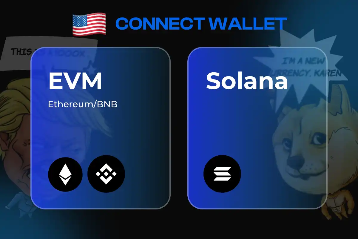 connect wallet example on a token presale page