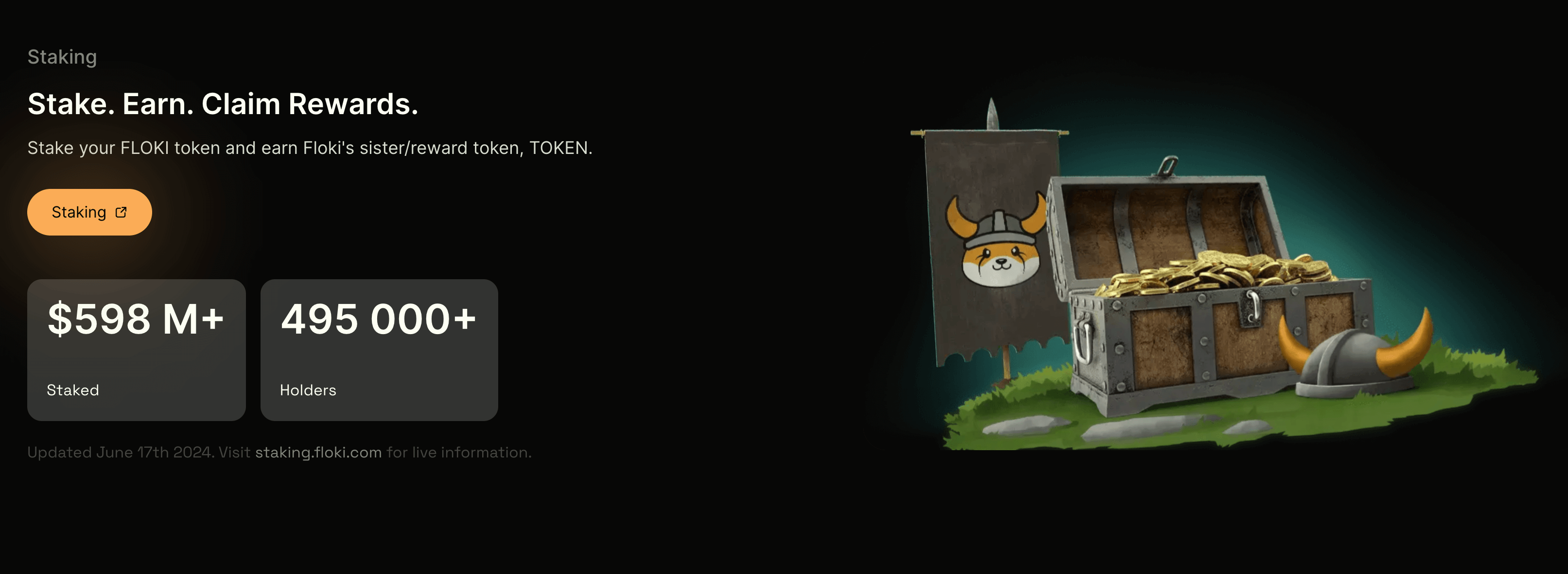 Floki Inu Staking rewards