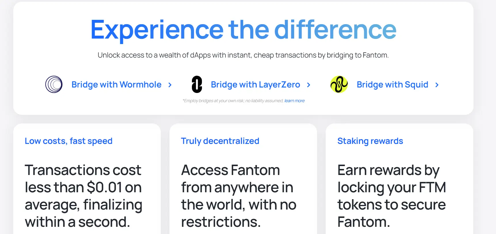 Amazing Features of Fantom
