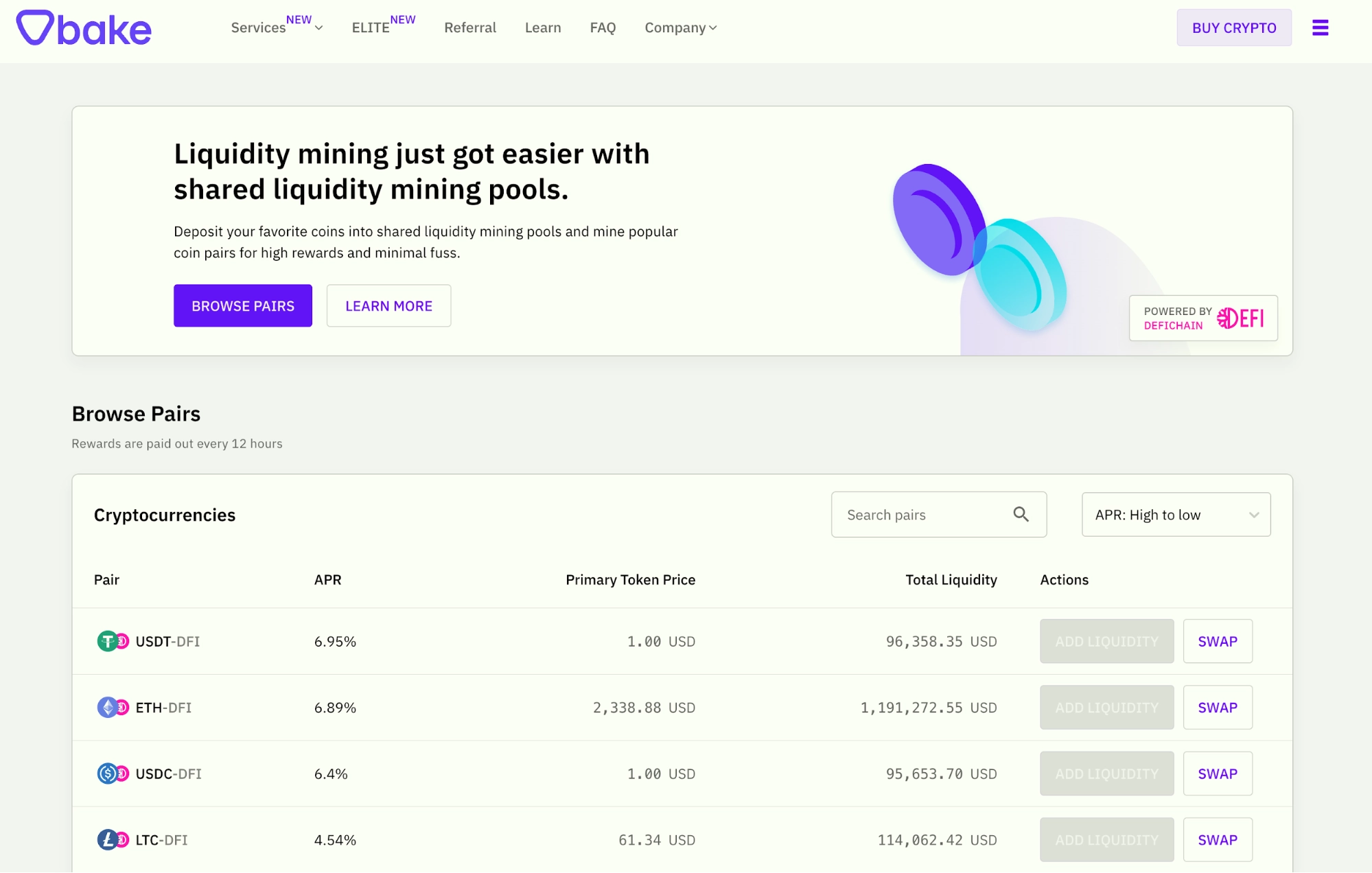 bake staking on blockchain network