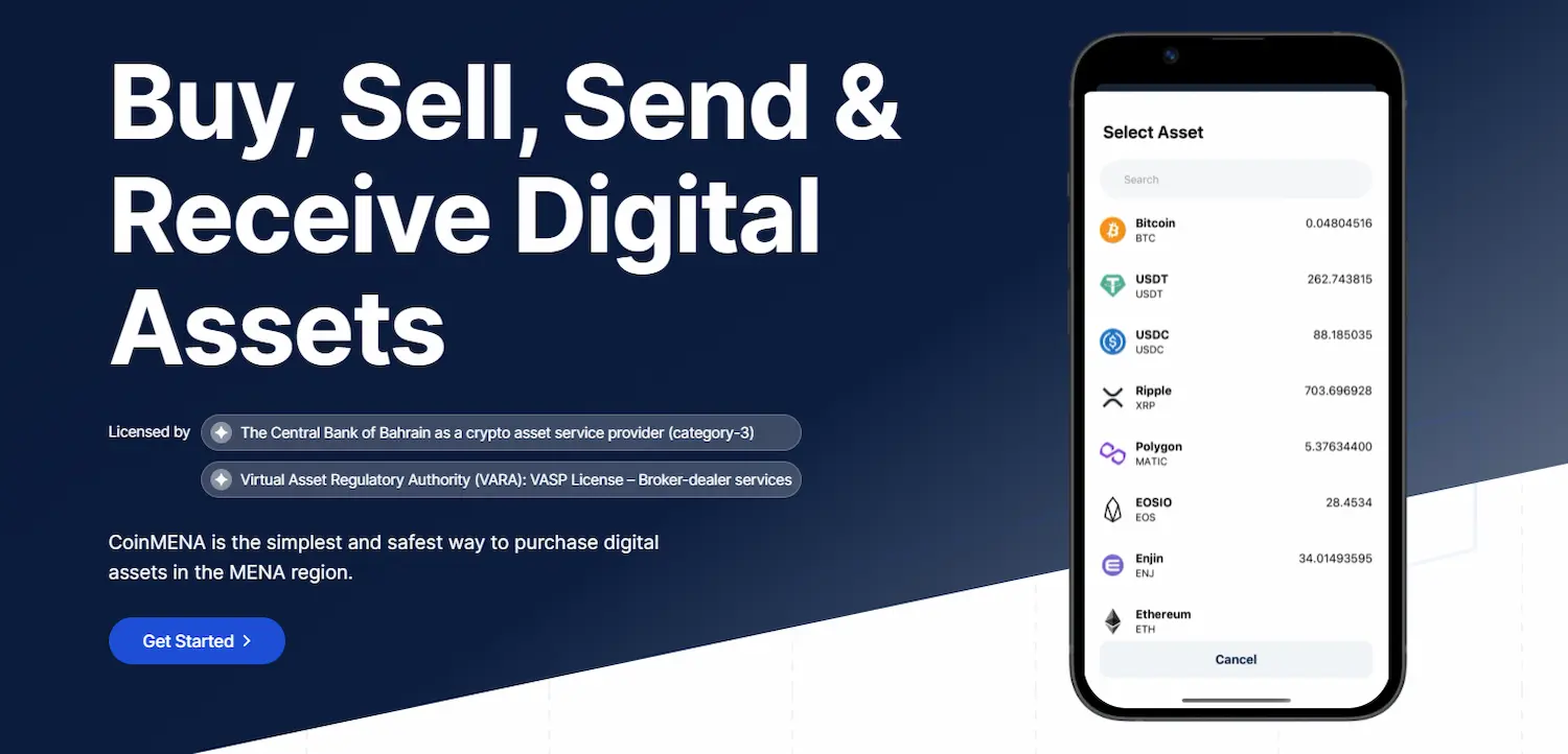 Access all advanced crypto features on CoinMena Platform