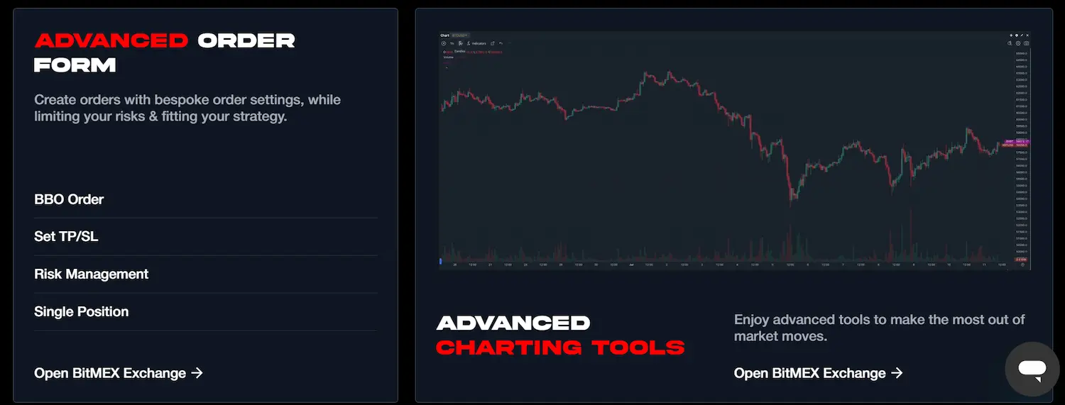 features of bitmex