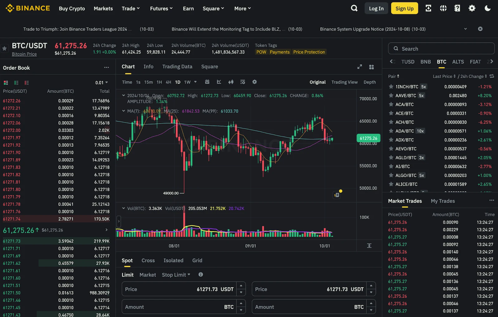 binance exchange