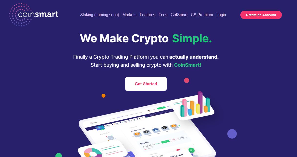 coinsmart exchnage Interface