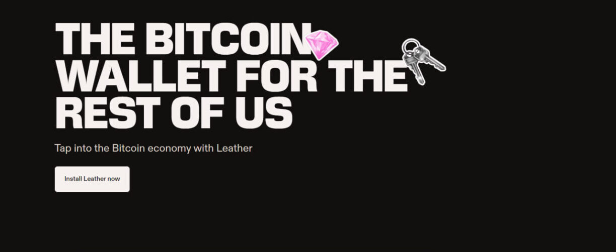 leather DeFi wallet website