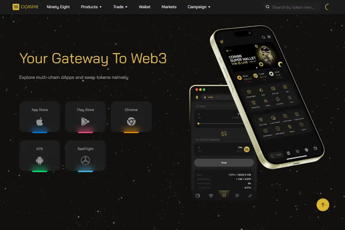 COIN98 web3 wallet website
