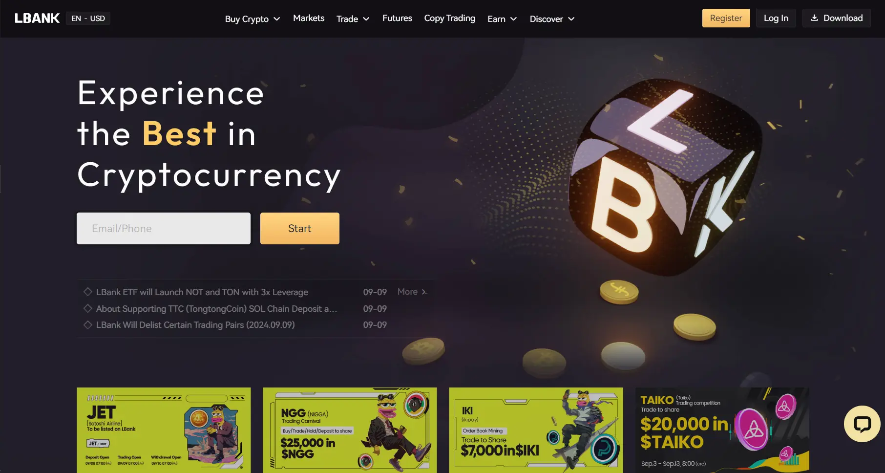 no KYC crypto exchange Lbank