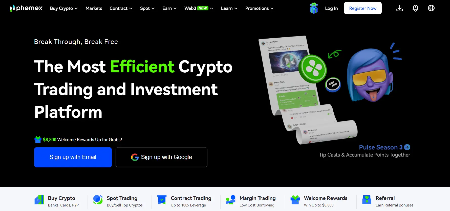 trading crypto on Phemex