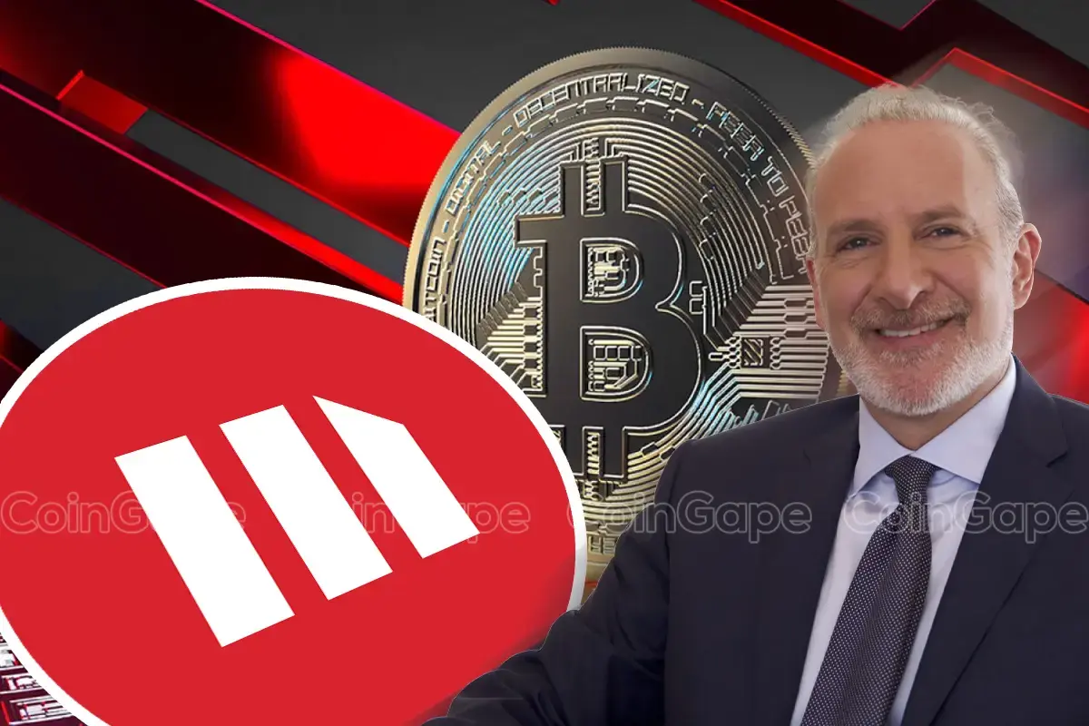 MicroStrategy stock MSTR stock price crash Peter Schiff Bitcoin selloff BTC crash